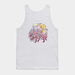 Purple Wolf With Many Eyes Tank Top